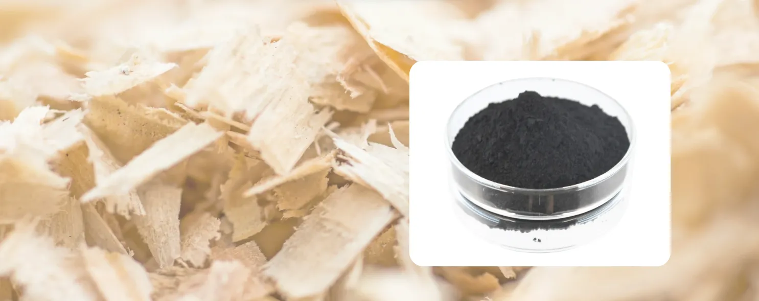 Charbon actif en bois de haute qualite
