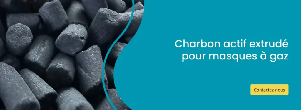 Charbon actif extrudé pour masques à gaz