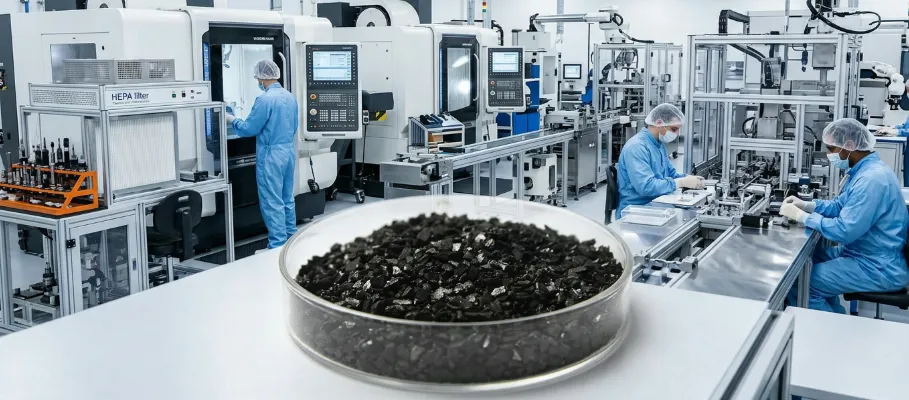 Charbon actif granulé à base de coques de noix de coco pour le traitement des COV