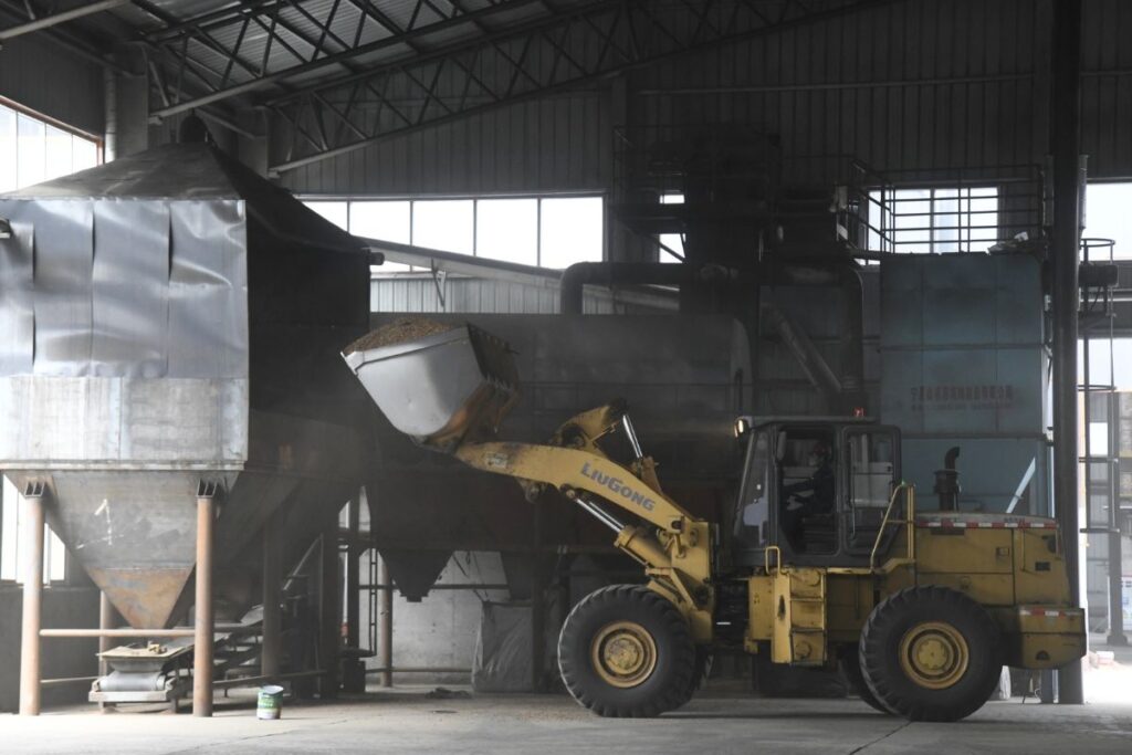 Fabrique de charbon actif en granules