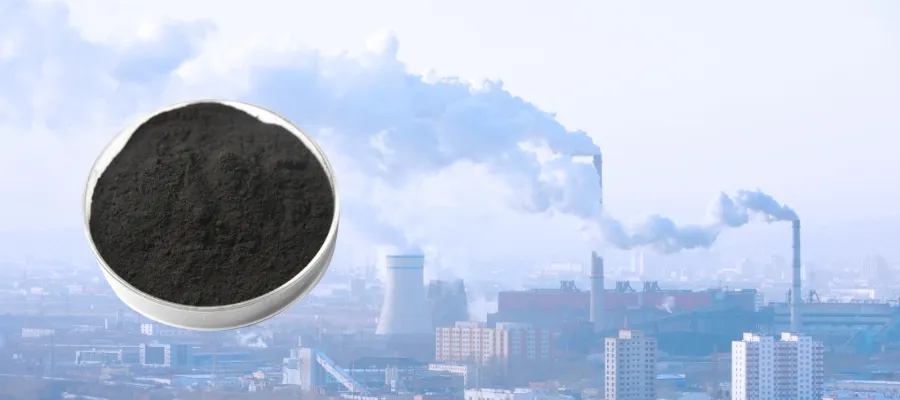 Le charbon actif en poudre est utilisé pour éliminer le mercure des gaz de combustion