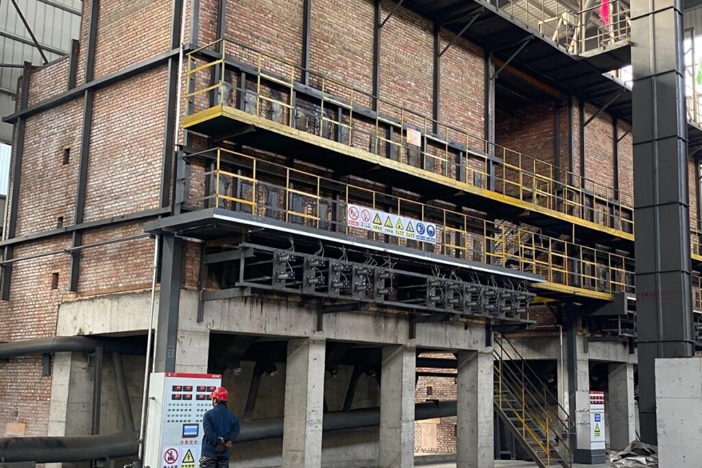 Usine de production de charbon actif en granules